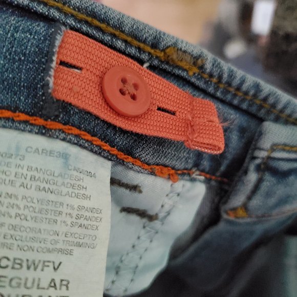 Wrangler Girl's Flex Slim Straight Jeans Adjustable Waistband Size 12 - Picture 10 of 11